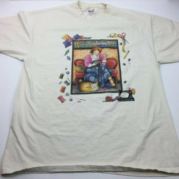 Hanes Heavyweight Women's Life Gives Scraps Quilt - Picture 8 of 12